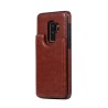 Samsung Galaxy S9 Plus Leather Wallet Flip Diary Case Cover - Brown