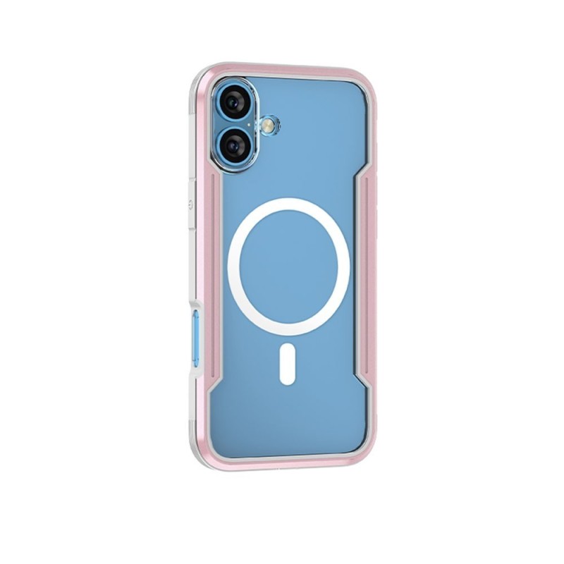 iPhone 16 Plus Heavy-Duty Armor Shockproof Case Cover - Rose Gold