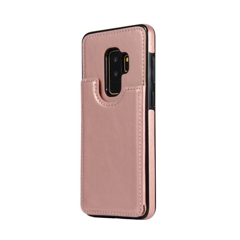 Samsung Galaxy S9 Plus Leather Wallet Flip Diary Case Cover - Rose Gol