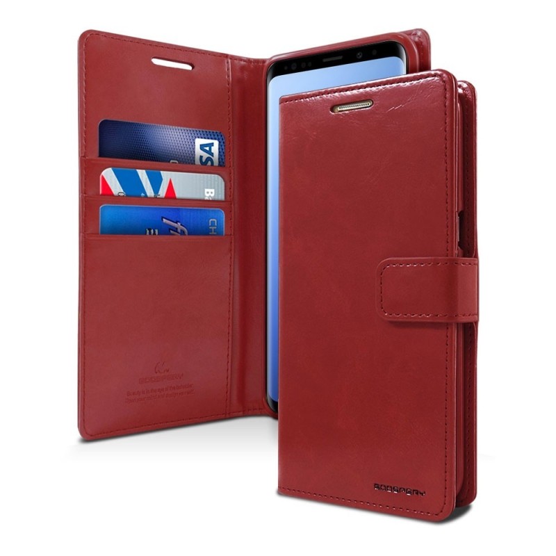 Samsung Galaxy S9 Plus Leather Wallet Flip Diary Case Cover - Wine