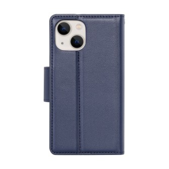 iPhone 13 / 14 Leather Wallet Flip Diary Case Cover - Navy | Australia