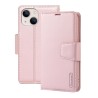 iPhone 15 / 14 / 13 Leather Wallet Flip Diary Case Cover - Rose Gold