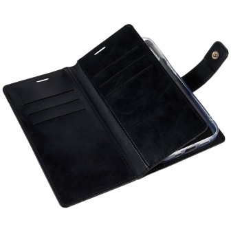 iPhone 13 Leather Wallet Flip Diary Case Cover - Black | Australia