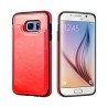 Samsung Galaxy S7 Leather Wallet Flip Diary Case Cover - Red