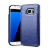 Samsung Galaxy S7 Edge Leather Wallet Flip Diary Case Cover - Blue