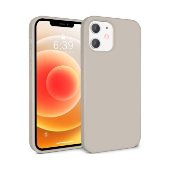 iPhone 12 Pro Max Liquid Silicone Case Cover - Stone | Australia
