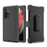 Samsung Galaxy S22 Ultra Rugged Armor Belt Clip Holster Case Cover - B