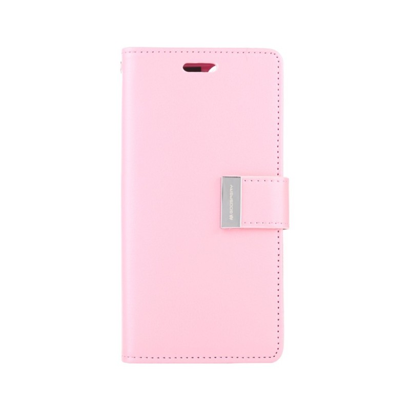 iPhone 12 Mini Leather Wallet Flip Diary Case Cover - Hot Pink