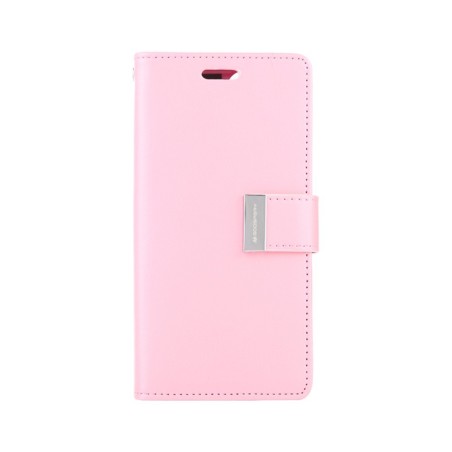 iPhone 12 Mini Leather Wallet Flip Diary Case Cover - Hot Pink