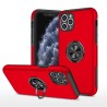 iPhone 11 Pro Shockproof with Ring Holder Stand Case Cover - Red