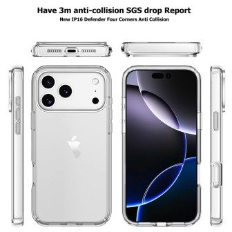 iPhone 17 Slim Shockproof Clear Case Cover - Black | Australia