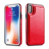 iPhone X / XS Leather Wallet Flip Diary Case Cover - Rose Gold
