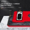 Google Pixel 8 Pro Shockproof with Ring Holder Stand Case Cover - Red