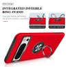 Google Pixel 8 Pro Shockproof with Ring Holder Stand Case Cover - Red