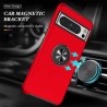 Google Pixel 8 Pro Shockproof with Ring Holder Stand Case Cover - Red