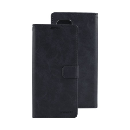 Samsung Galaxy A42 Leather Wallet Flip Diary Case Cover - Black