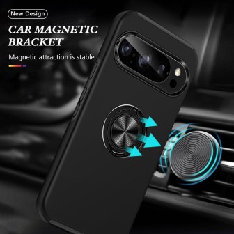 Google Pixel 10 / 10 Pro Shockproof with Ring Holder Stand Case Cover