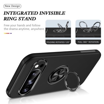 Google Pixel 10 / 10 Pro Shockproof with Ring Holder Stand Case Cover