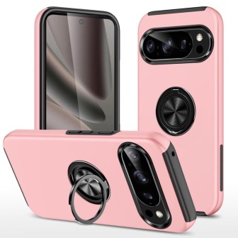 Google Pixel 10 Pro XL Shockproof with Ring Holder Stand Case Cover -