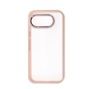 Google Pixel 10A Clear with Metal Camera Frame Case Cover - Navy