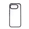 Google Pixel 10A Clear with Metal Camera Frame Case Cover - Navy