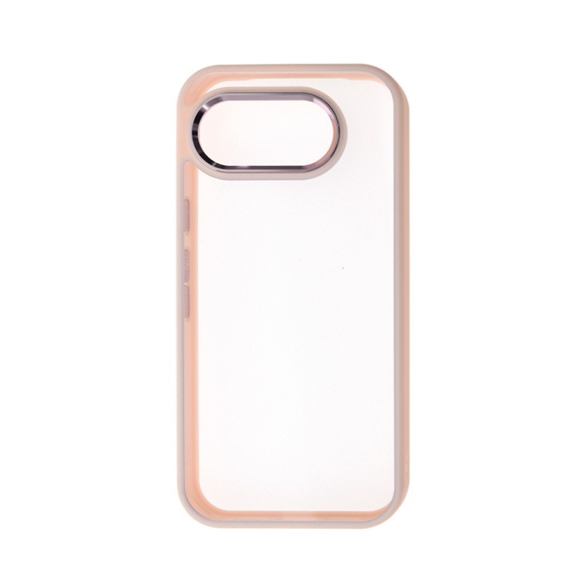 Google Pixel 10A Clear with Metal Camera Frame Case Cover - Mint
