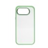 Google Pixel 10A Clear with Metal Camera Frame Case Cover - Mint