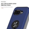 Google Pixel 10A Shockproof with Ring Holder Stand Case Cover - Blue