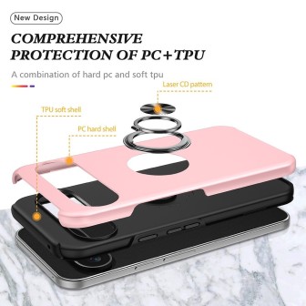 Google Pixel 9 Pro XL / 11 Pro XL Shockproof with Ring Holder Stand Ca