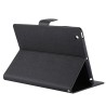 iPad Mini 5 (2019) / iPad Mini 4 Mercury Fancy Diary Cover Case - Blac