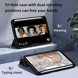 iPad Mini 6 (2021) Soft TPU Back Shell Slim Cover Case with Auto Sleep