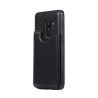 Samsung Galaxy S9 Plus Leather Wallet Flip Diary Case Cover - Black