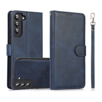 Samsung Galaxy S22 Plus Leather Wallet Flip Diary Case Cover - Blue