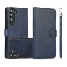 Samsung Galaxy S22 Plus Leather Wallet Flip Diary Case Cover - Blue