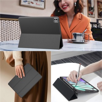 iPad Pro 12.9 (2018-2022) Soft TPU Back Shell Slim Cover Case with Aut