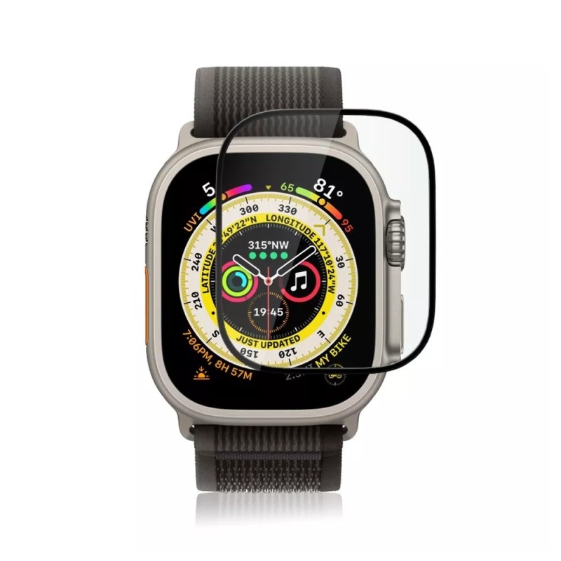 Apple Watch Ultra 1/2/3 (49mm) 3D Full Cover Tempered Glass Screen Pro