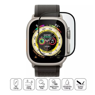 Apple Watch Ultra 1/2/3 (49mm) 3D Full Cover Tempered Glass Screen Pro