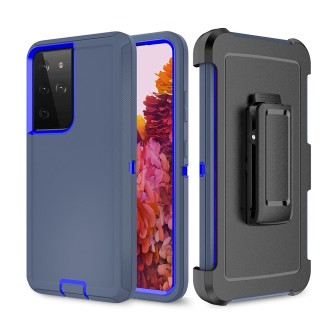 Samsung Galaxy S21 Ultra Rugged Armor Belt Clip Holster Case Cover - N