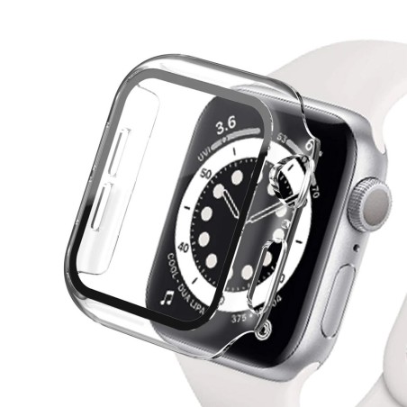 Apple Watch Series 7/8/9 (41mm) Hard PC Case with Built-in Tempered Gl
