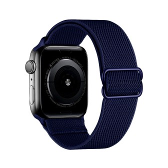 Apple Watch Stretchy Nylon Band for 42mm / 44mm / 45mm / 49mm - Black