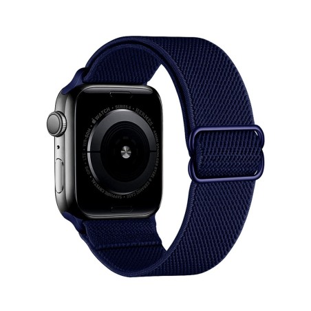Apple Watch Stretchy Nylon Band for 42mm / 44mm / 45mm / 49mm - Navy