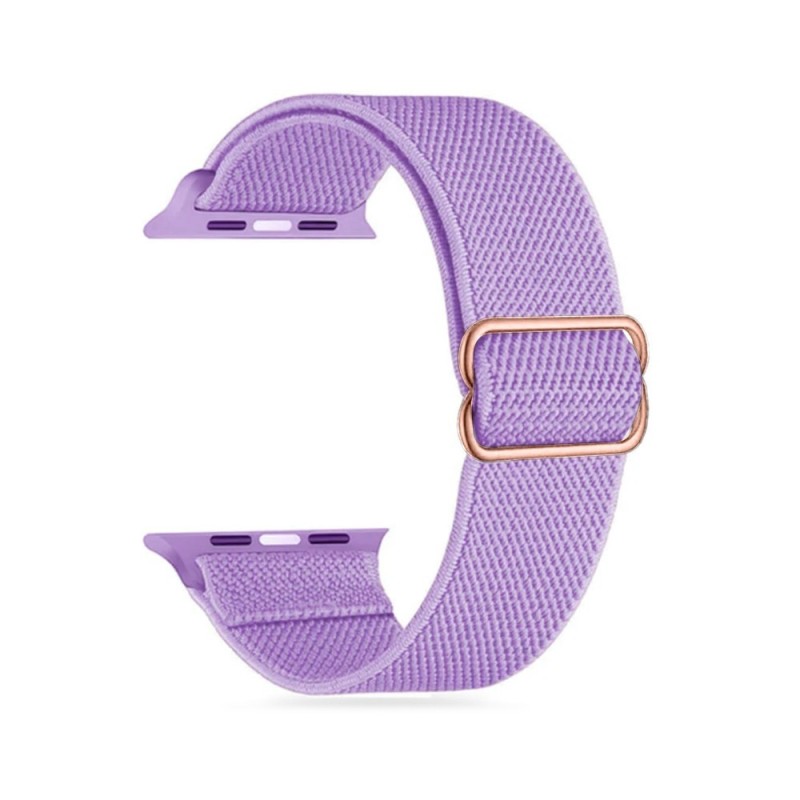 Apple Watch Stretchy Nylon Band for 42mm / 44mm / 45mm / 49mm - Purple