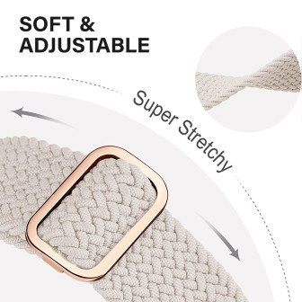 Apple Watch Braided Stretchy Adjustable Band for 38mm / 40mm / 41mm &