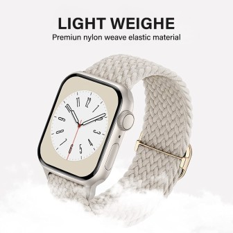 Apple Watch Braided Stretchy Adjustable Band for 38mm / 40mm / 41mm &