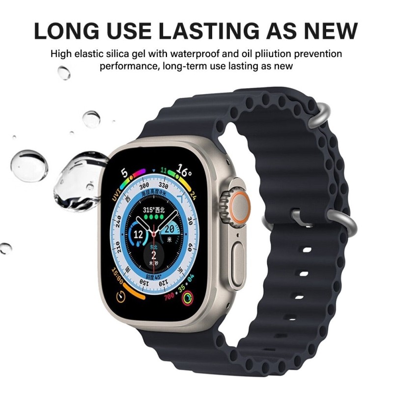 Apple Watch Ocean Silicone Sport Band for 42mm / 44mm / 45mm / 49mm