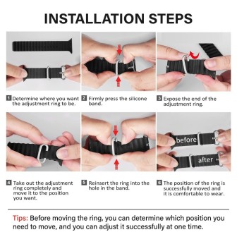 Apple Watch Ocean Silicone Sport Band for 42mm / 44mm / 45mm / 49mm