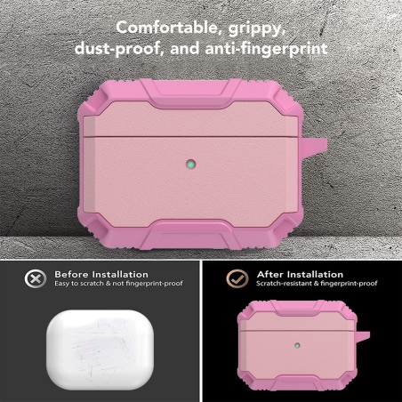 Apple AirPods 4 Shockproof Armour Case Cover - Pink | Australia