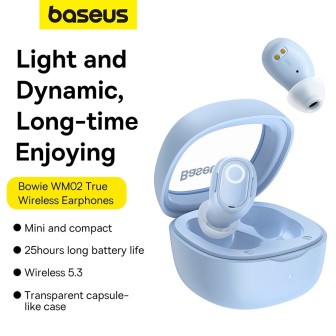 Premium Bowie WM02 True Wireless Earphones - Blue | Australia