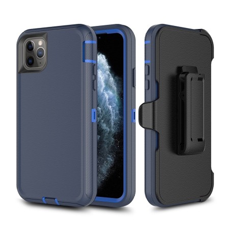 iPhone 11 Pro Max Rugged Armor Belt Clip Holster Case Cover - Purple