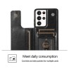 Samsung Galaxy S21 Ultra Leather Wallet Flip Diary Case Cover - Red